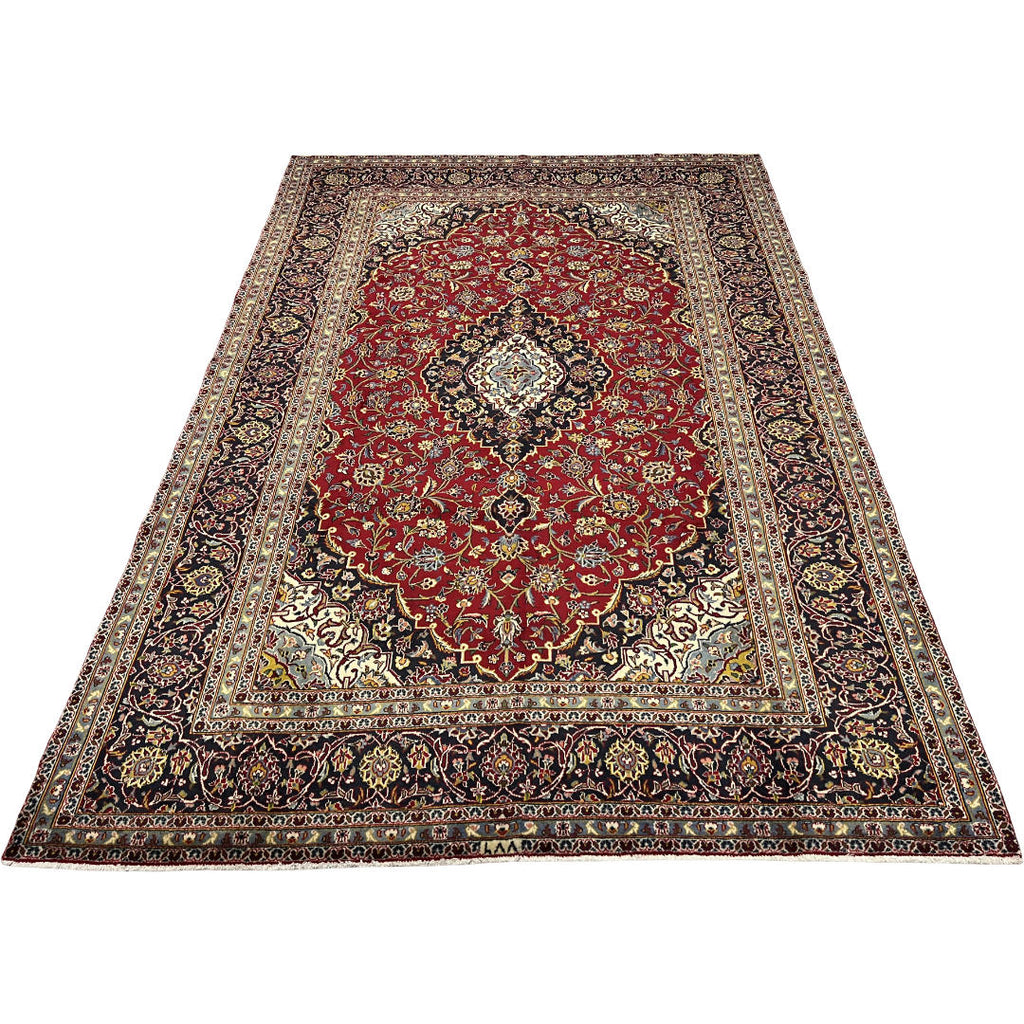 310 x 200 cm Hand-Knotted Persian Kashan Wool Rug