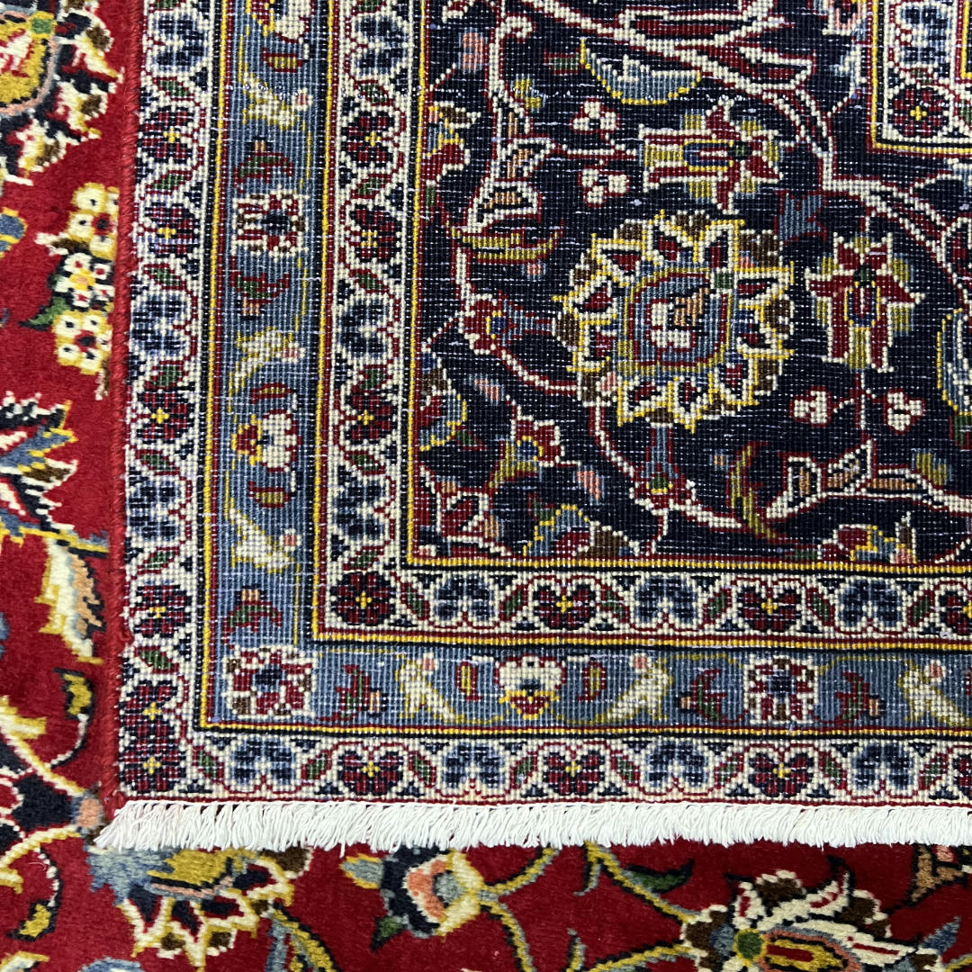 310 x 200 cm Hand-Knotted Persian Kashan Wool Rug