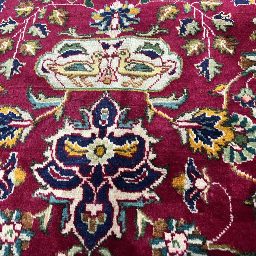 290 x 200 cm Hand-Knotted Persian Tabriz Hunting Scene Rug