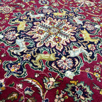 290 x 200 cm Hand-Knotted Persian Tabriz Hunting Scene Rug