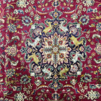 290 x 200 cm Hand-Knotted Persian Tabriz Hunting Scene Rug