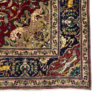 290 x 200 cm Hand-Knotted Persian Tabriz Hunting Scene Rug