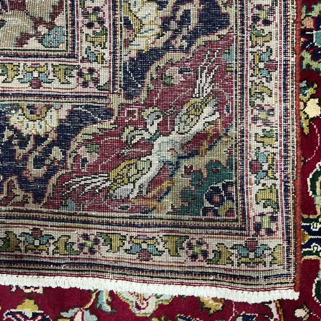 290 x 200 cm Hand-Knotted Persian Tabriz Hunting Scene Rug