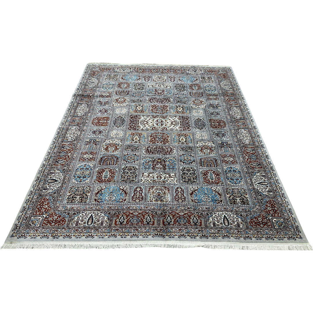 400 x 300 cm Persian Machine Made Bakhtiari Grey Rug