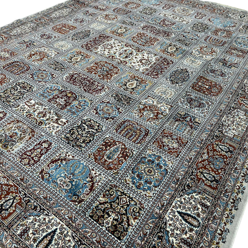 400 x 300 cm Persian Machine Made Bakhtiari Grey Rug