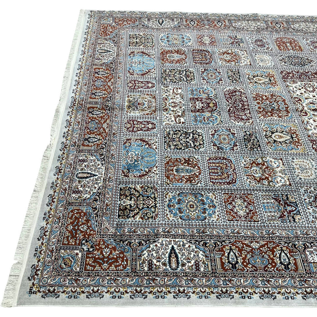 400 x 300 cm Persian Machine Made Bakhtiari Grey Rug