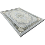 400 x 300 cm Persian Machine Made Floral Grey/Silver Rug