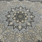 400 x 300 cm Persian Machine Made Floral Grey/Silver Rug