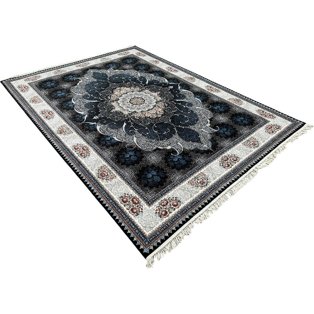 400 x 300 cm Persian Machine Aubusson Navy Rug