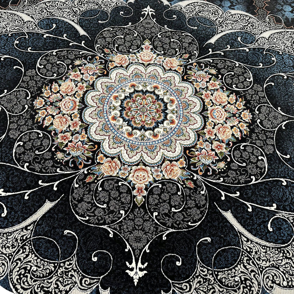 400 x 300 cm Persian Machine Aubusson Navy Rug