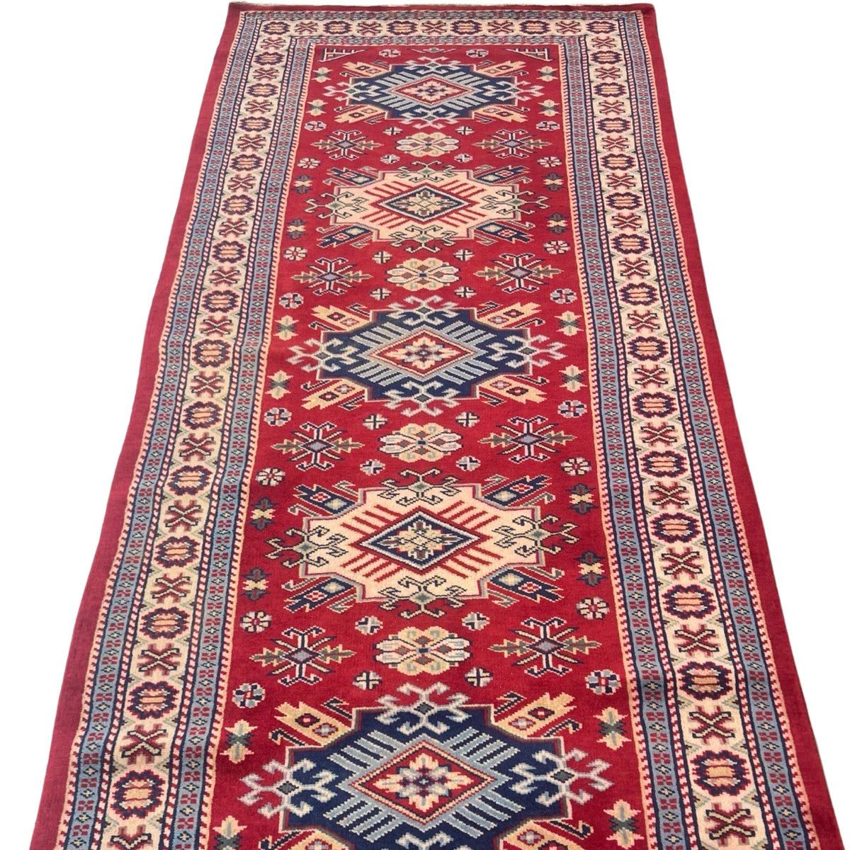 311 x 82 cm Hand Made Pakistan Shirwan Runner Rug