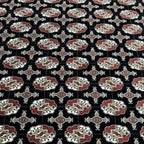 400 x 300 cm Black Bokhara Design Persian Rug