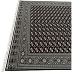 400 x 300 cm Black Bokhara Design Persian Rug