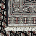 400 x 300 cm Black Bokhara Design Persian Rug