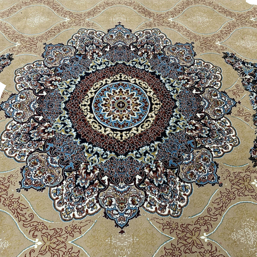 400 x 300 cm Persian Machine Medallion Beige Rug