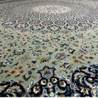 400 x 300 cm Persian Machine-Made Moss Floral Rug