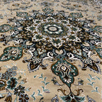 400 x 300 cm Persian Machine-Made Beige Floral Rug