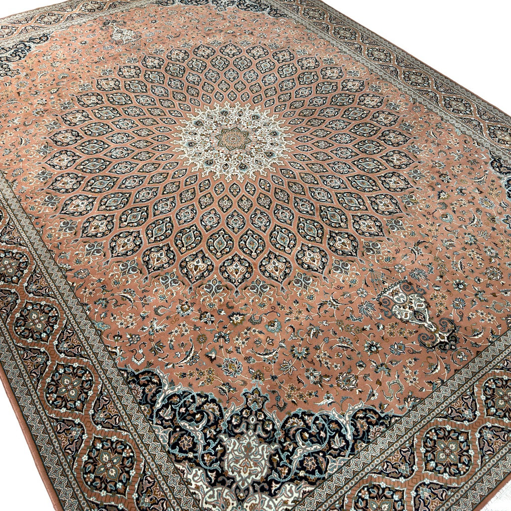 400 x 300 cm Persian Machine-Made Brown Floral Rug