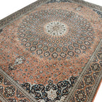 400 x 300 cm Persian Machine-Made Brown Floral Rug
