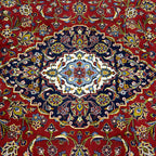 350 x 245 cm Hand-Knotted Persian Kashan Rug, Wool