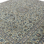 397 x 326 cm Hand-Knotted Persian Kashan Rug, Green