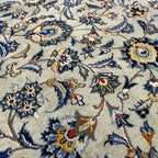 397 x 326 cm Hand-Knotted Persian Kashan Rug, Green