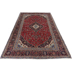 360 x 235 cm Hand-Knotted Vintage Persian Kashan Rug – Wool