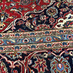 360 x 235 cm Hand-Knotted Vintage Persian Kashan Rug – Wool