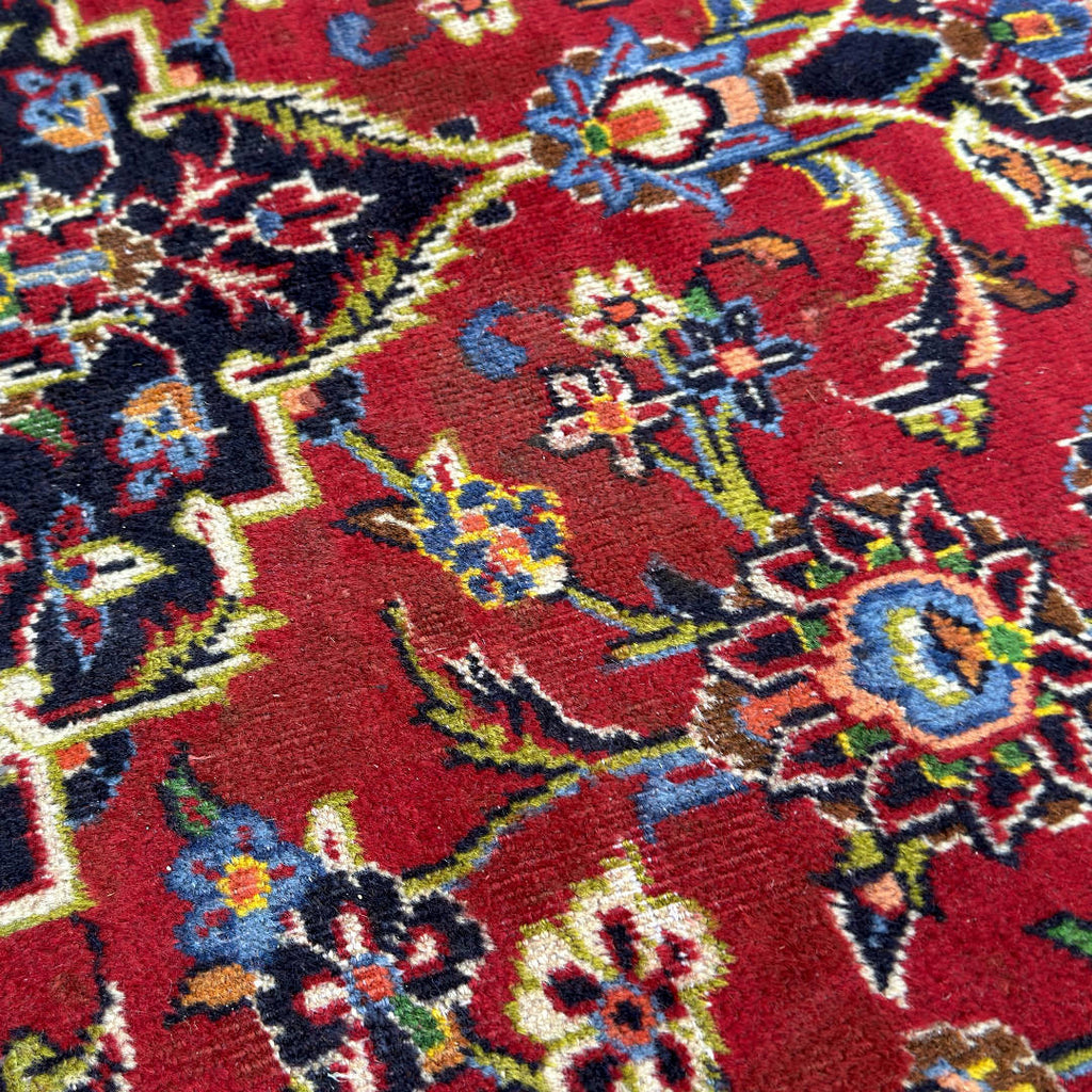 350 x 240 cm Hand-Knotted Vintage Persian Kashan Rug