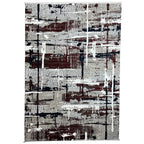 230 x 160 cm Modern Gridline Abstract Area Rug
