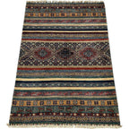 145 x 97 cm Hand-Knotted Afghan Shawl Design Chobi Rug