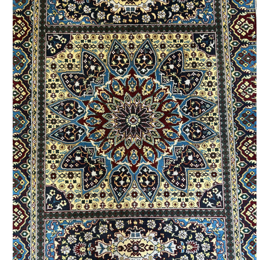 185 x 124 cm Hand-Knotted Afghan Mamluk Wool Rug