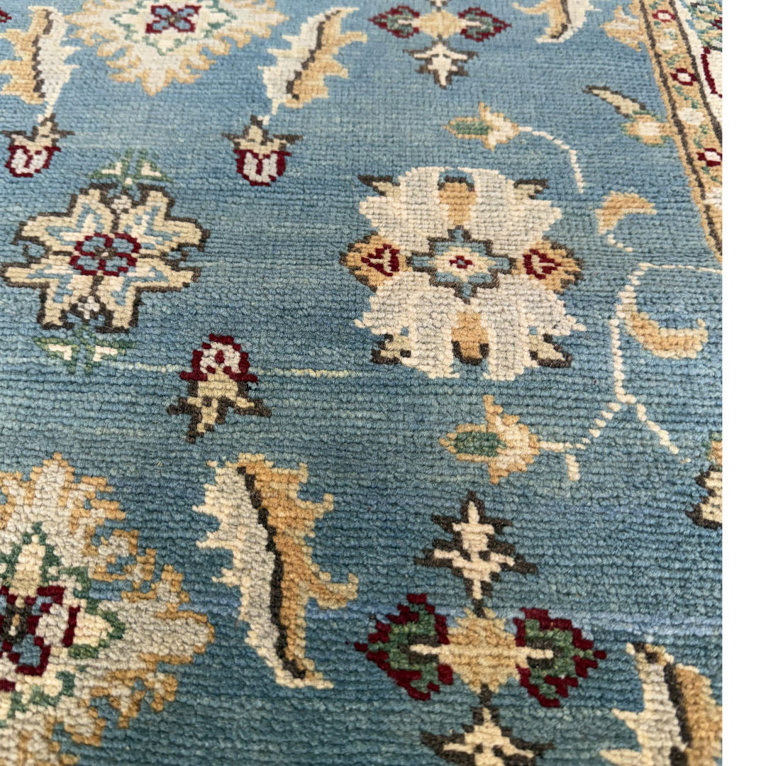 123 x 82 cm Hand-Knotted Afghan Blue Chobi Rug