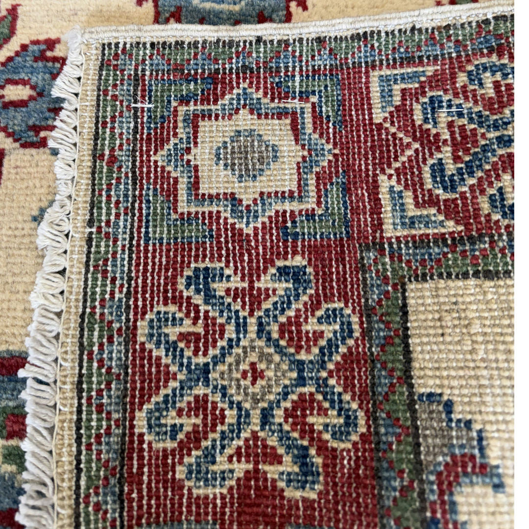 125 x 79 cm Hand-Knotted Afghan Kazak Rug