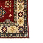 116 x 83 cm Hand-Knotted Afghan Kazak Wool Rug