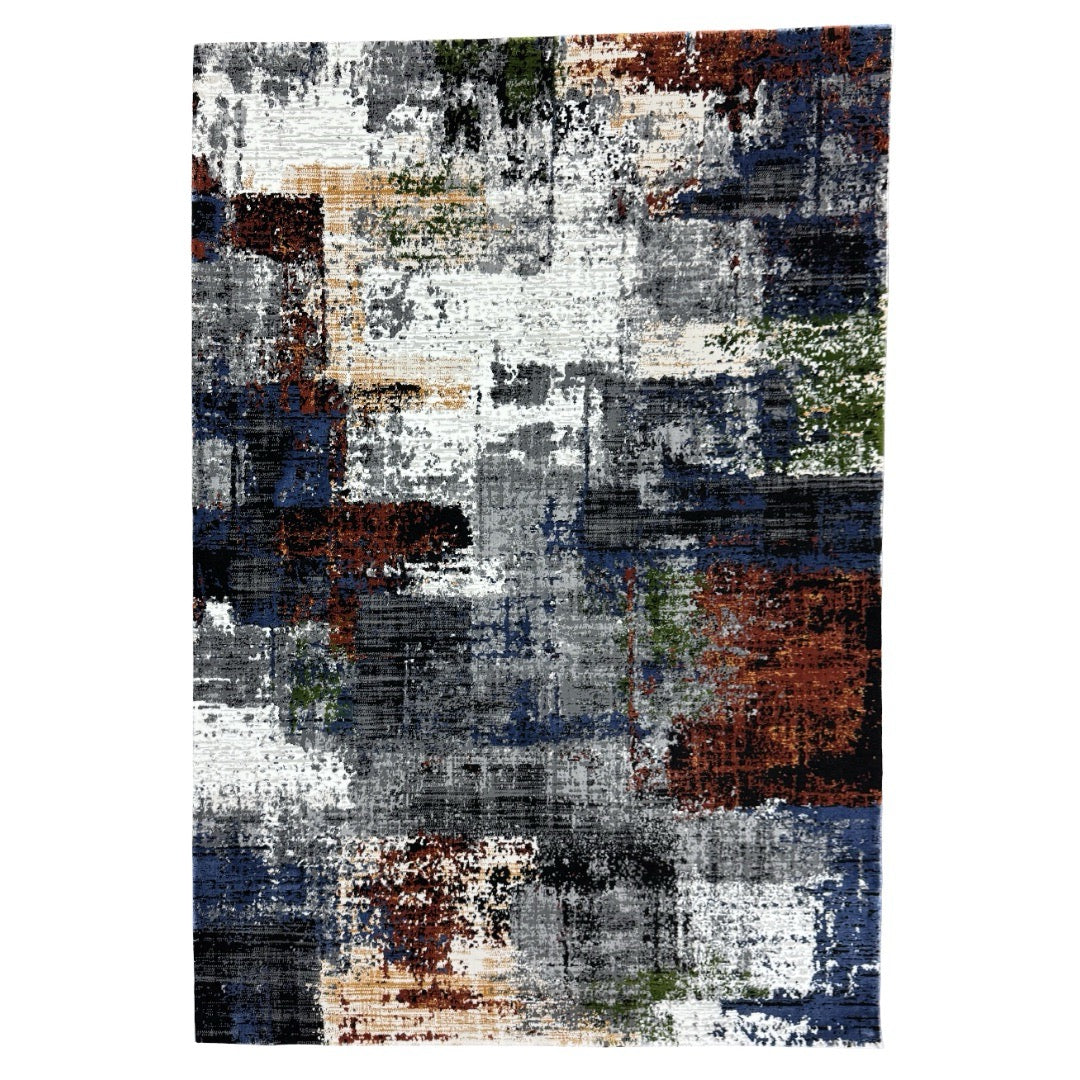 230 x 160 cm Urban Layers Multicolor Distressed Area Rug