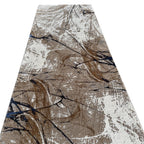 300 x 80 cm Beige & Ivory Contemporary Crackle Design Runner Rug