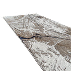300 x 80 cm Beige & Ivory Contemporary Crackle Design Runner Rug