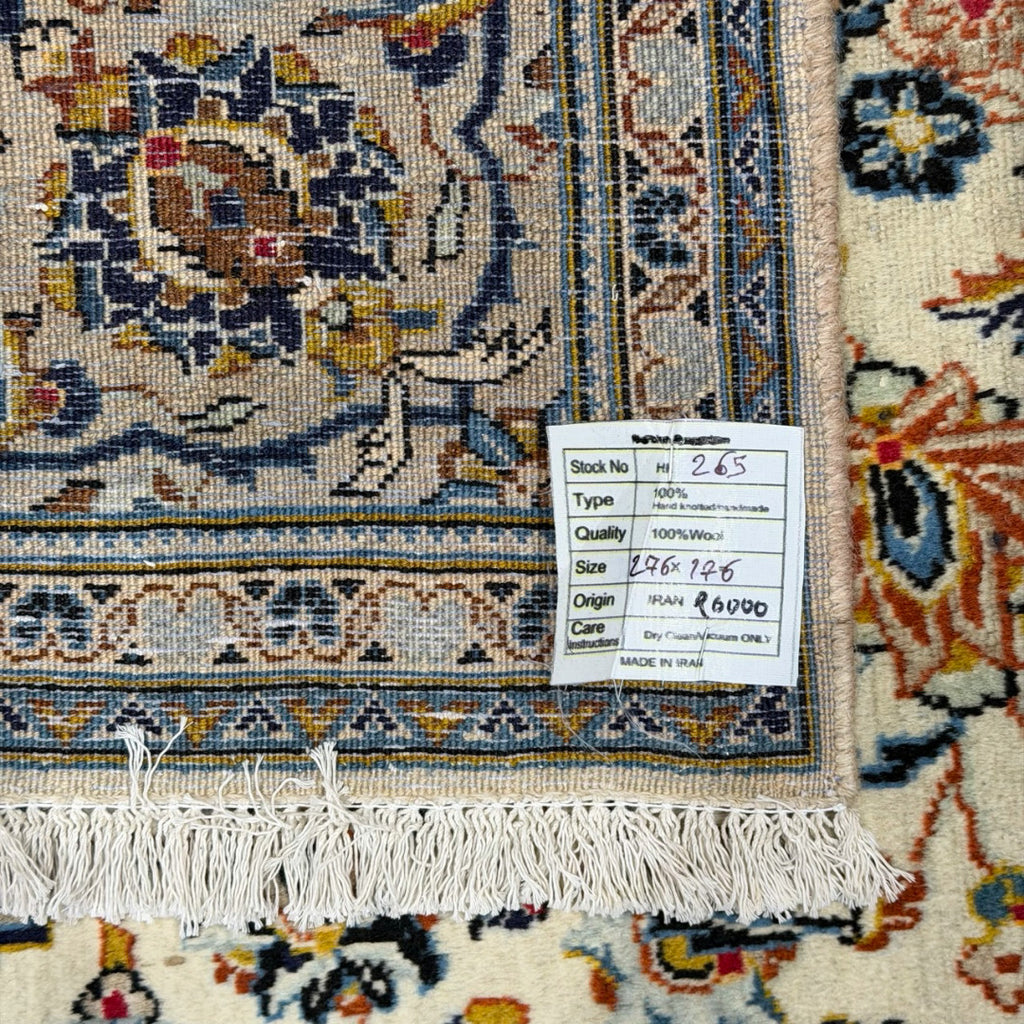276 × 176 cm Persian Kashan Hand-Knotted Rug