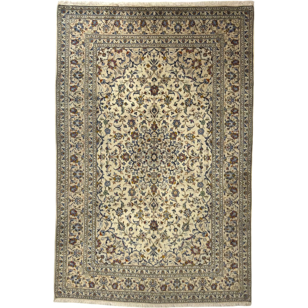 302 x 193 cm Hand Knotted Persian Wool Kashan Rug – Ardakan Design
