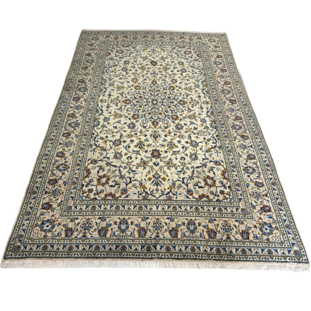 302 x 193 cm Hand Knotted Persian Wool Kashan Rug – Ardakan Design