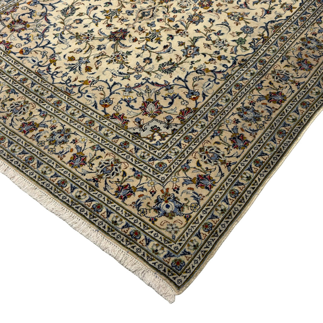 302 x 193 cm Hand Knotted Persian Wool Kashan Rug – Ardakan Design