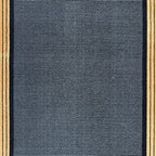 290 x 80 cm Minimal Black & Gold Border Panel Turkish Runner Rug