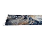 300 x 80 cm Navy & Grey Abstract Flow Runner Rug