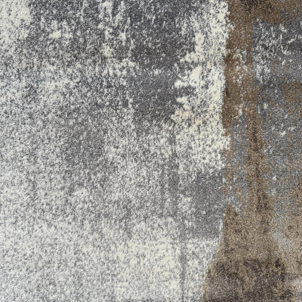 230 x 160 cm Modern Serenity in Silver Grey & Mocha Area Rug