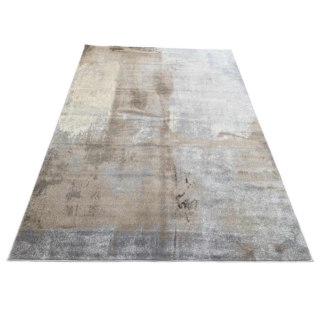 290 x 200 cm Modern Serenity in Silver Grey & Mocha Area Rug