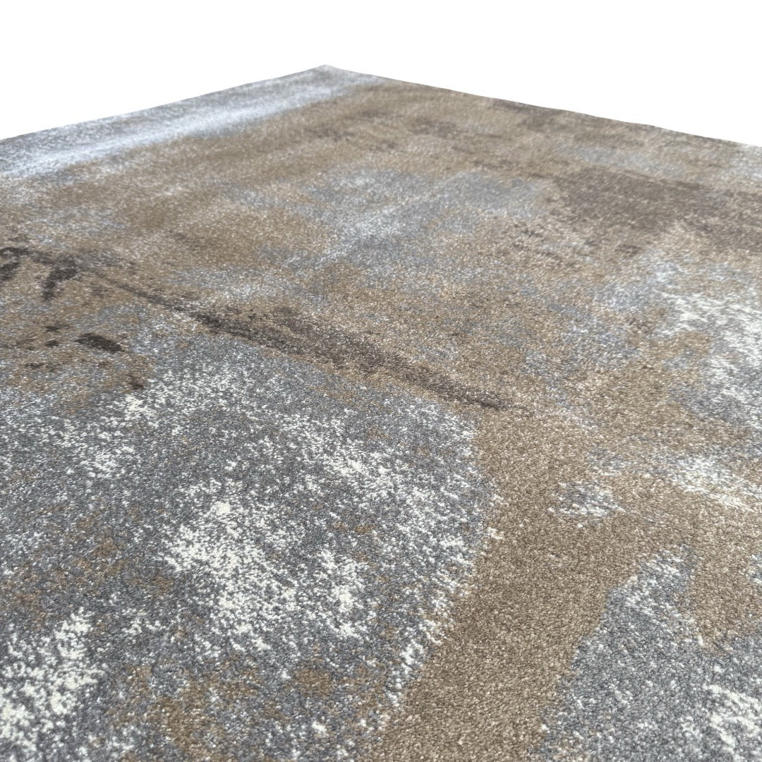 400 x 300 cm Modern Serenity in Silver Grey & Mocha Area Rug