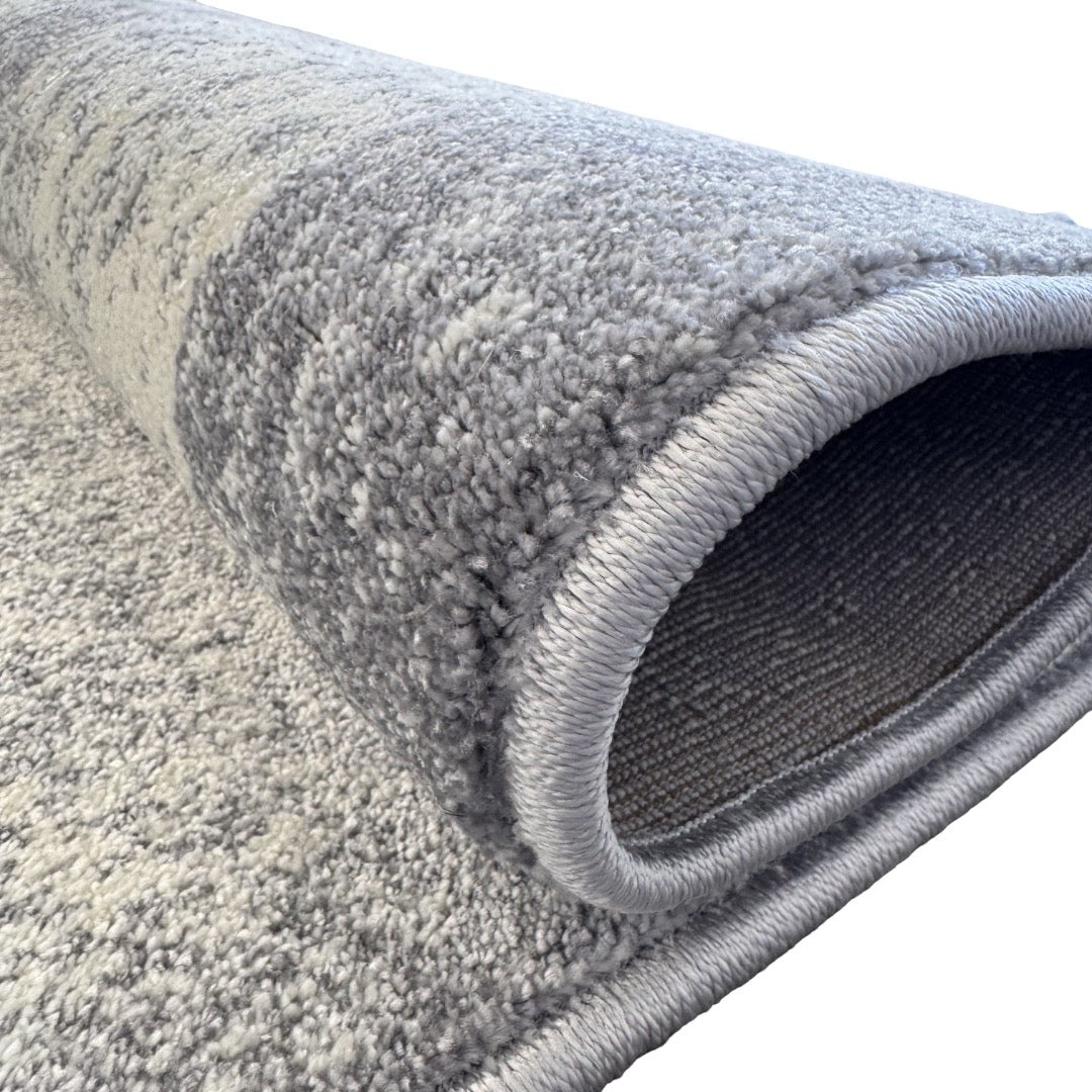 290 x 200 cm Modern Serenity in Silver Grey & Mocha Area Rug