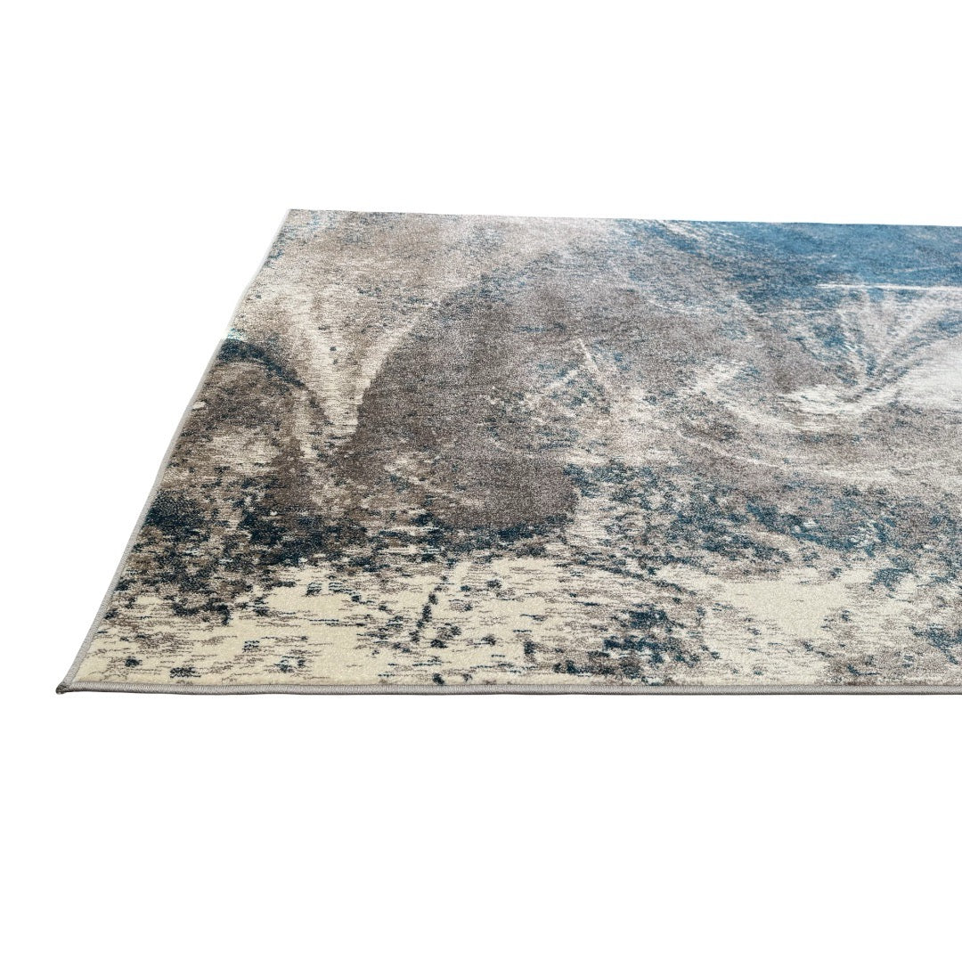 290 x 200 cm Turquoise & Sandstone Marble Rug