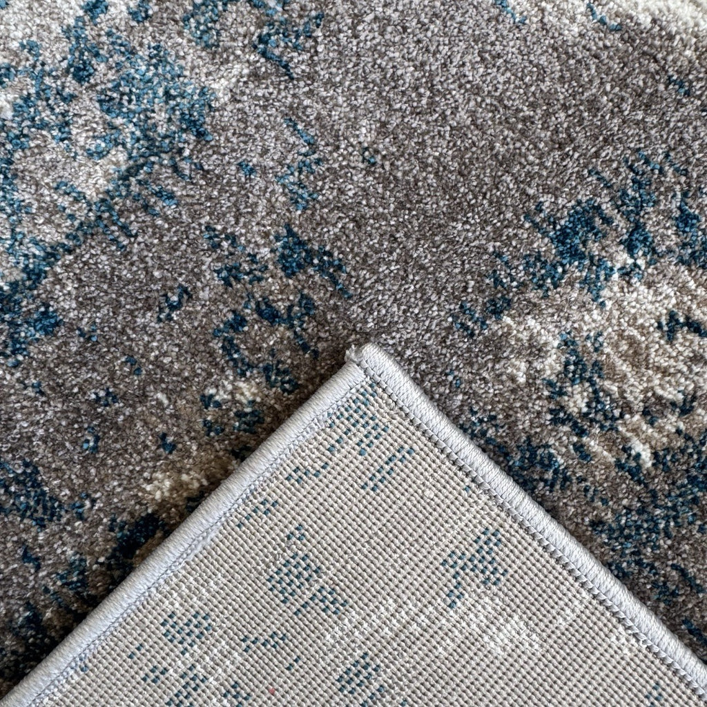 340 x 240 cm Turquoise & Sandstone Marble Rug